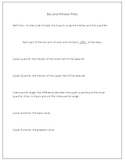 Box and Whisker Plots Scaffolded Notes