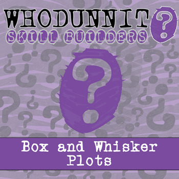 Preview of Box and Whisker Plots Whodunnit Activity - Printable & Digital Game Options