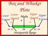 Box and Whisker Plots and Handout, Math PowerPoint