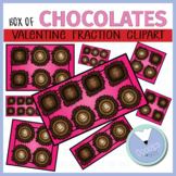 Box of Chocolate Clipart - Valentines Day Fraction Clipart