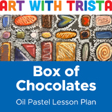 Box of Chocolates Oil Pastel Drawing Art Lesson Inspired b