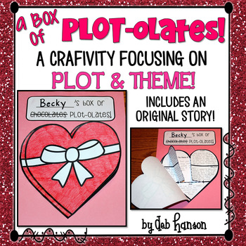 Preview of Plot Elements Craftivity for Valentine's Day