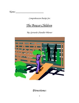 Preview of Boxcar Children #1 Comprehension Packet and Answer Key