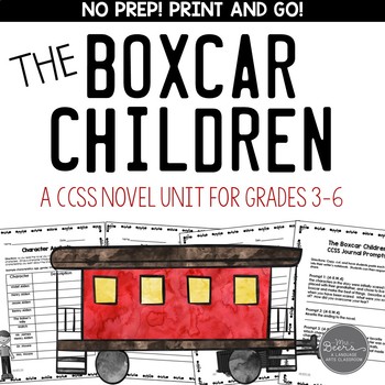 Preview of Boxcar Children Book #1 CCSS Novel Study Unit for Middle Grades