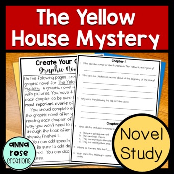 Preview of Boxcar Children - The Yellow House Mystery Novel Study
