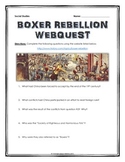 Boxer Rebellion - Webquest with Key (Imperialism in China)