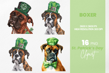 Preview of Boxer St Patrick’s Day Clipart