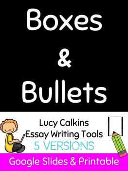 Preview of FREEBIE: Boxes and Bullets Google Slides Organizers