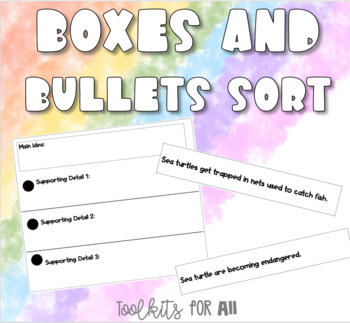 Preview of Boxes and Bullets Sort!