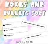 Boxes and Bullets Sort!
