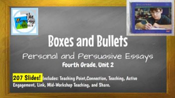 Preview of Boxes and Bullets: Unit 2 Writing, (Lucy Calkins 4th Grade)