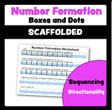 Boxes and Dots Handwriting Handwriting Number Formation Worksheet