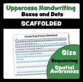 Boxes and Dots Handwriting Uppercase Letter Formation Worksheet