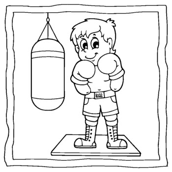 Boxing Coloring Book: Boxing Coloring Pages For Preschoolers, Over 30 Pages  to Color, Perfect Boxing fights Coloring Books for boys, girls, and kids