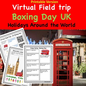 Preview of Boxing Day in the UK Virtual Field Trip Christmas Holidays Around the World