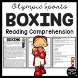 Boxing Reading Comprehension Informational Worksheet Olymp
