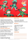 Boy & Girl Elf Puppets for Christmas Fun - STEAM Craft Act