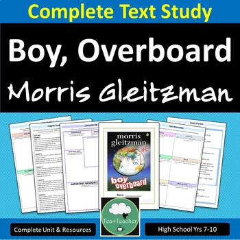 Preview of BOY OVERBOARD Novel Study UNIT