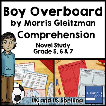 Preview of Boy Overboard Novel Study: Comprehension