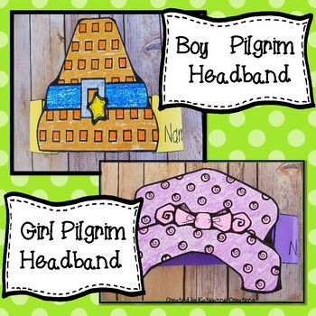 Preview of Boy Pilgrim Hat, Girl Pilgrim Hat! Thanksgiving Craft, November Craft