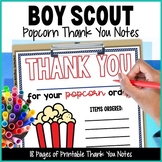 Boy Scout Popcorn Thank You Cards