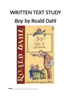Preview of Boy by Roald Dahl