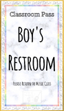 Boy's Restroom Pass