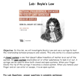Boyle's Law Lab