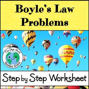 Preview of Boyle's Law Problems Worksheet