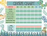 Boys Chore Chart - Dinosaur