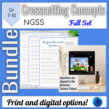 Preview of Bozeman Science and Engineering Education Cross-Cutting Concepts Bundle!