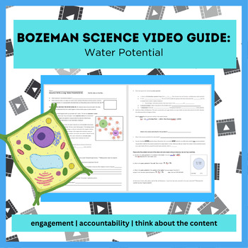 Preview of Bozeman Science Video Guide for AP Biology: Water Potential (no key)