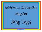 Brag Tags Addition and Subtraction Masters