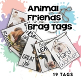 BRAG TAGS (Animal Friends Edition) | Digital Stickers | Di