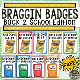 Back to School Braggin Badges FREEBIE | Reward Tags