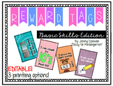 Reward/Celebration Tags - Basic Skills Edition - Editable!
