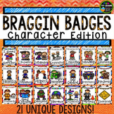 Character Education Braggin Badges | Reward Tags