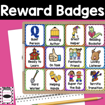 Preview of Reward Badges-Classroom and School Behaviors