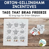 Tags That Brag Freebie for Reading and Spelling for Orton-