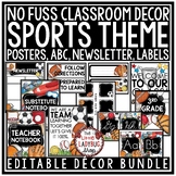 Team Sports Theme Classroom Decor Newsletter Template Edit
