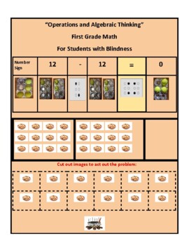 Preview of Braille, Grade 1 CCS: Operations in Algebraic Thinking for Students w/ Blindness