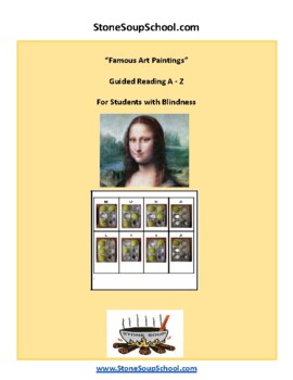 Preview of Braille, Guided Reading A-Z: Famous Art Paintings for Blindness