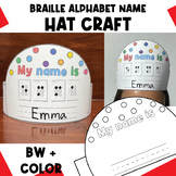 Braille Name Craft - Braille Alphabet Hat Craft Activity