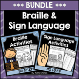 Braille & Sign Language Activities BUNDLE | Printable & Digital