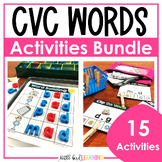 CVC Words Activities | Short Vowel Phonics Centers and Act