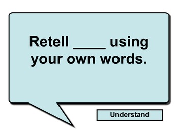 Preview of Blooms Taxonomy Game