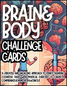 Preview of Brain&Body Challenge Cards Activity Pack-Cognitive&Kinesthetic Fun!