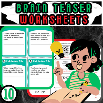 Preview of Brain Boosters:  Brain Teasers for Vocabulary, Creativity, and Logic Skills
