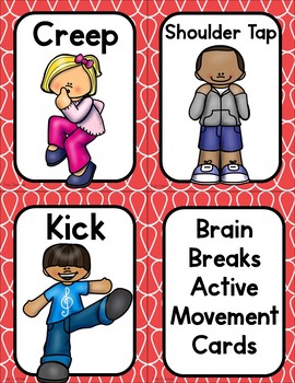 Brain Break - Active Movement Cards and Printables | TpT