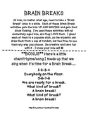 Brain Break Activities FREEBIE - GET KIDS UP AND MOVING!!